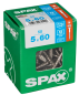 Preview: SPAX Edelstahlschraube, 5 x 60 mm, 50 Stück, Teilgewinde, Senkkopf, T-STAR plus T20, 4CUT, Edelstahl rostfrei A2, 4197000500607
